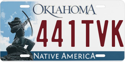 OK license plate 441TVK