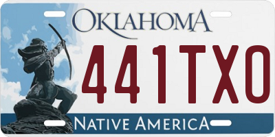 OK license plate 441TXO