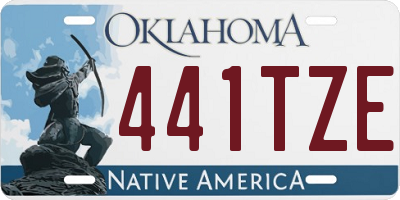 OK license plate 441TZE