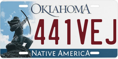 OK license plate 441VEJ