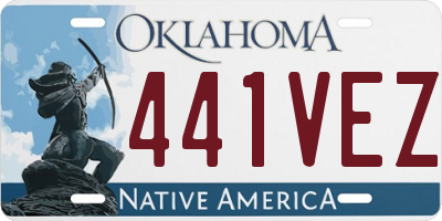 OK license plate 441VEZ