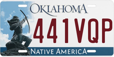 OK license plate 441VQP