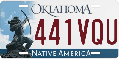 OK license plate 441VQU