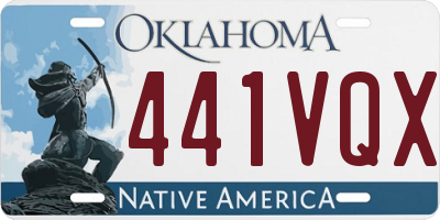 OK license plate 441VQX