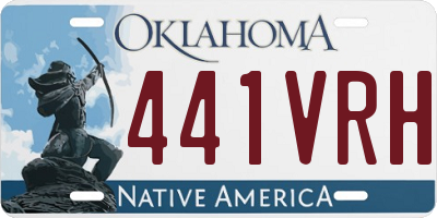 OK license plate 441VRH