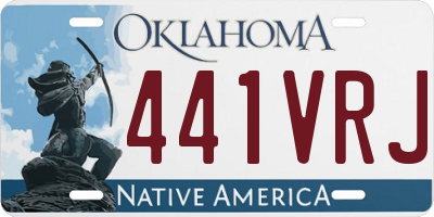 OK license plate 441VRJ