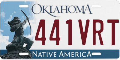 OK license plate 441VRT