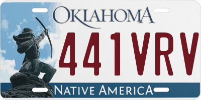 OK license plate 441VRV