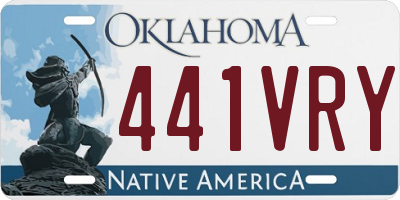 OK license plate 441VRY