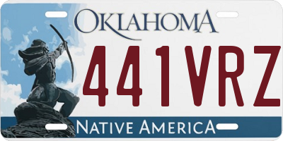 OK license plate 441VRZ