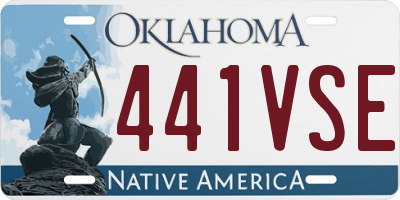 OK license plate 441VSE