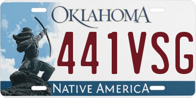 OK license plate 441VSG