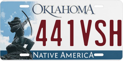 OK license plate 441VSH