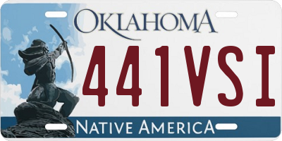 OK license plate 441VSI