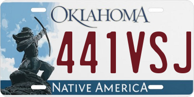 OK license plate 441VSJ