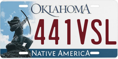 OK license plate 441VSL