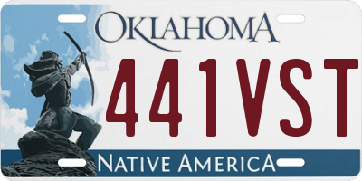OK license plate 441VST