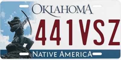 OK license plate 441VSZ