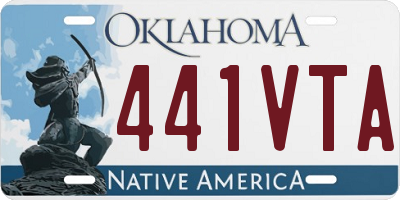 OK license plate 441VTA
