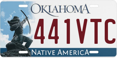 OK license plate 441VTC