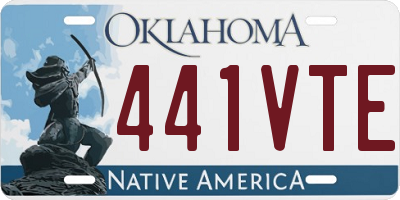 OK license plate 441VTE