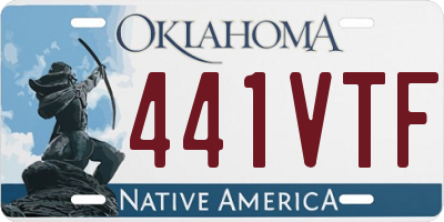 OK license plate 441VTF