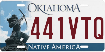 OK license plate 441VTQ
