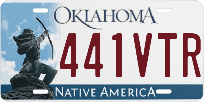 OK license plate 441VTR