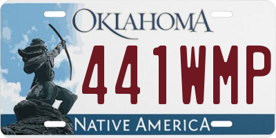 OK license plate 441WMP