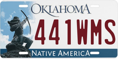 OK license plate 441WMS