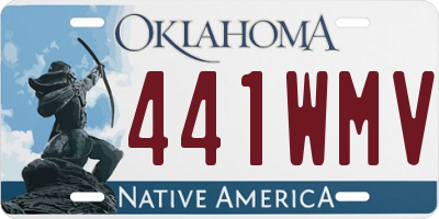 OK license plate 441WMV