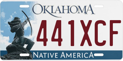 OK license plate 441XCF