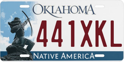 OK license plate 441XKL