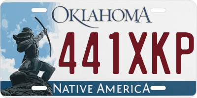 OK license plate 441XKP