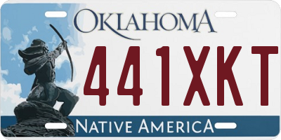 OK license plate 441XKT