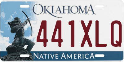 OK license plate 441XLQ