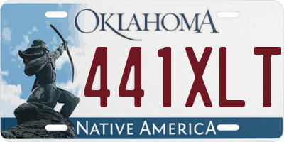 OK license plate 441XLT