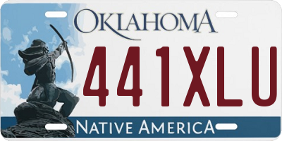 OK license plate 441XLU