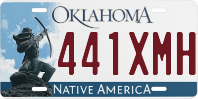 OK license plate 441XMH