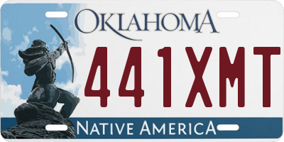 OK license plate 441XMT