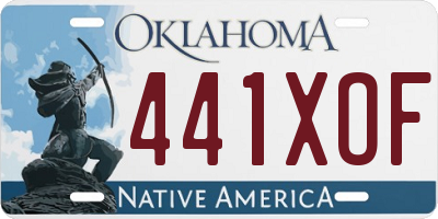 OK license plate 441XOF
