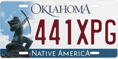 OK license plate 441XPG