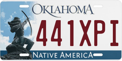 OK license plate 441XPI