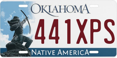 OK license plate 441XPS