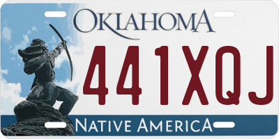 OK license plate 441XQJ