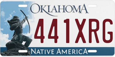 OK license plate 441XRG
