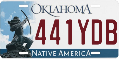OK license plate 441YDB