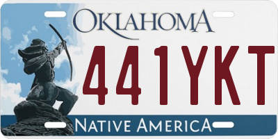 OK license plate 441YKT