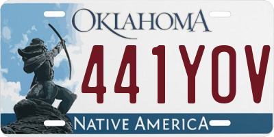 OK license plate 441YOV