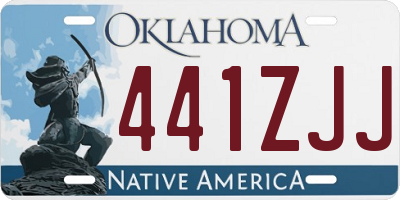 OK license plate 441ZJJ